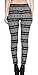 Women's Winter Snowflake/Reindeer Patterned Fleece Lined Leggings