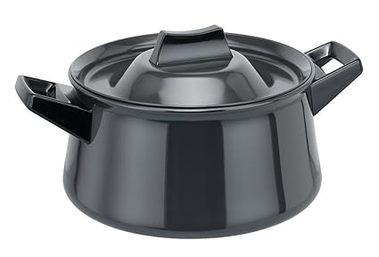 Hawkins Futura Hard Anodised Handi Sauce Pan, 3 Litres, Black