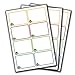 Whoozems Children's School Labels - 24 Count Rectangular Laminated Labels for Preschool to High School