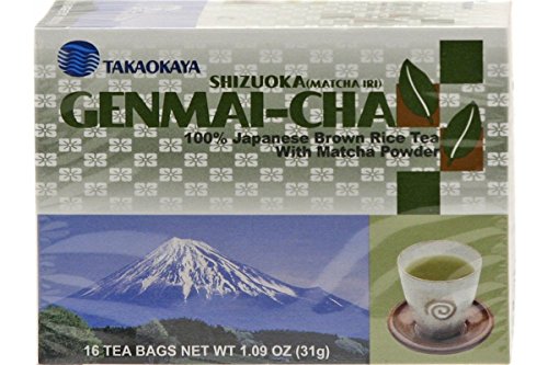 Genmai-Cha (Brown Rice Tea with Matcha Powder) - 1.09oz (Pack of 1)