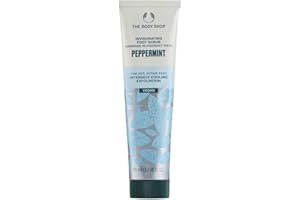 The Body Shop Peppermint Invigorating Foot Scrub, Exfoliating Treatment, 3.3 Fl Oz
