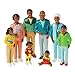 Constructive Playthings Pretend Play Multi-Cultural Families, Toy Figures for Kids, Set of 4