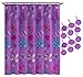 Nickelodeon JoJo Siwa Dream Believe Shower Curtain & 12-Piece Hook Set & Easy Use (Official Nickelodeon Product)