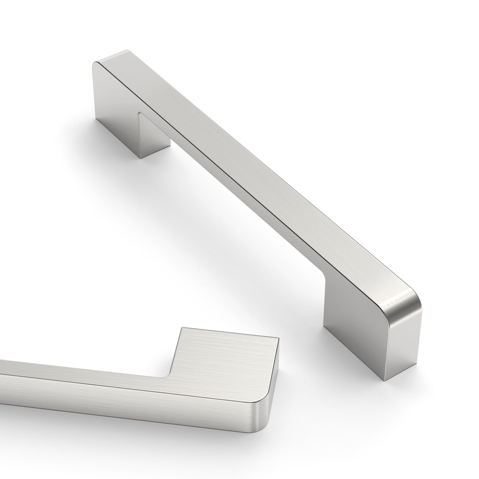 Photo 1 of Asidrama 10 Pack 5 Inch(128mm) Brushed Satin Nickel Kitchen Cabinet Handles, Cabinet Pulls Kitchen Cabinet Hardware for Cupboard Drawer Handles