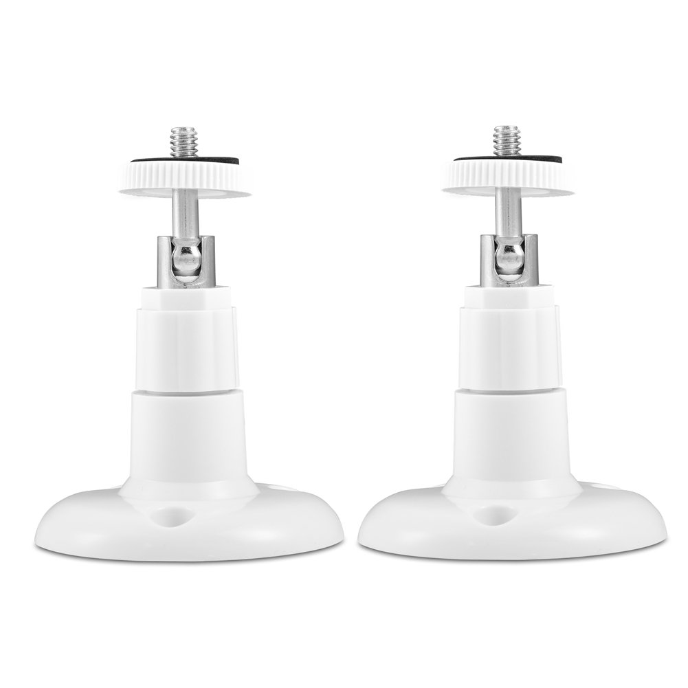 Zerone 360 Degree Rotatable Security Camera Indoor Outdoor Wall Metal Bracket Mount - 2 PCS