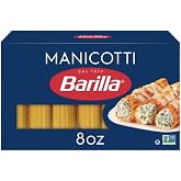 Barilla Manicotti Pasta, Non-GMO Kosher Pasta, 8oz.