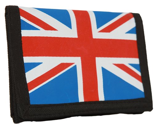 Union Jack British Wallet w/ Chain