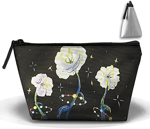 Planet Flower Travel Storage Bag Gadget Pouch Multi-Purpose Cosmetic Bags Toiletry Bag Pencil Bag Makeup Toiletries Organizer Bag Zipper For Outdoor Home