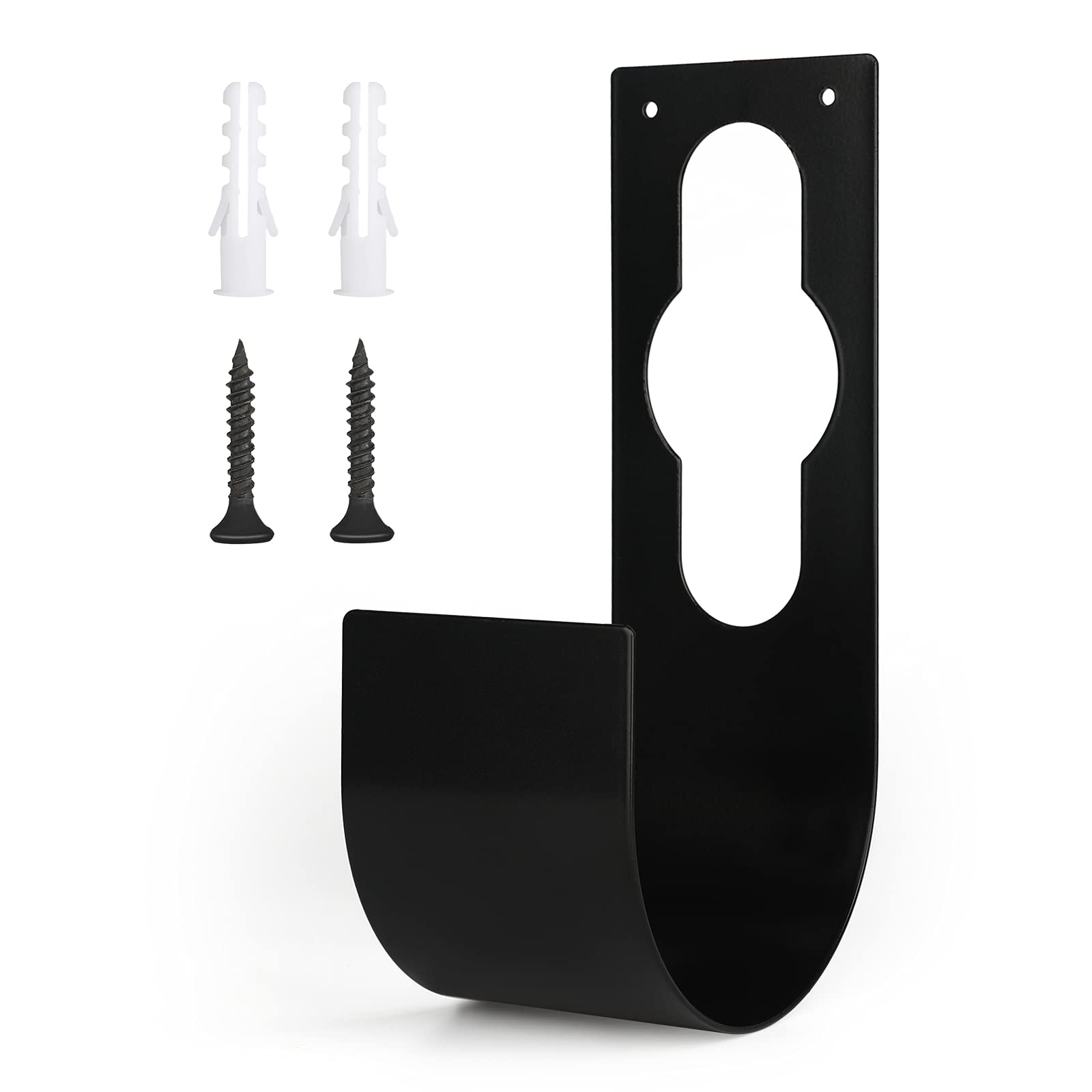 KINGLAKE Expandable Garden Hose Pipe Hanger Holder, Wall Mounted Metal Hosepipe Reel Hanger Tap Bracket with Screws