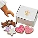 THE QUEEN'S TREASURES 18 Inch Doll Food and Accessories, Bakery Collection 6 Piece Hearts and Stars Shaped Frosted Sugar Cookies, Compatible with American Girl Pastry Bake Shop & Kitchen Furniture