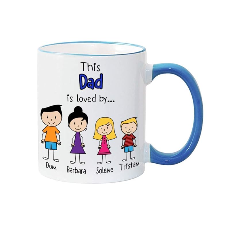Dad Mug Personalised Character Mug Father's day (Please read how to