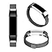 AK for Fitbit Alta HR Bands Milanese Stainless Steel Small Large Magnetic Closure, Adjustable Alta HR/Alta Accessories Metal Bands Straps for Fitbit Alta HR 2017/ Fitbit Alta 2016 (Black, Small)