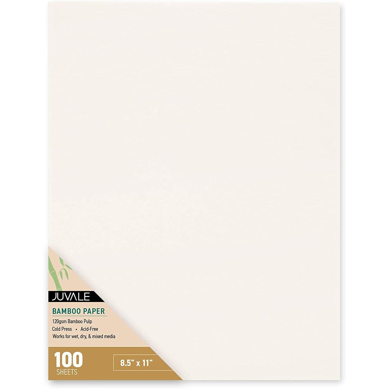 Photo 1 of Juvale Cold Press Watercolor Paper Sheets - 8.5 x 11 in, 100 Pack, White - Sketch Pad for Acrylic & Watercolor - Mixed Media Art Pad for Markers & Pastels