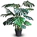 Haus and Sage Artificial Tree for Home and Office Decor - Monstera Deliciosa Floor Palm, 47