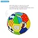 LALABABY Toys Soft Cotton Arts Cloth Ball Multicolored Sensory Rattle Bell Ball