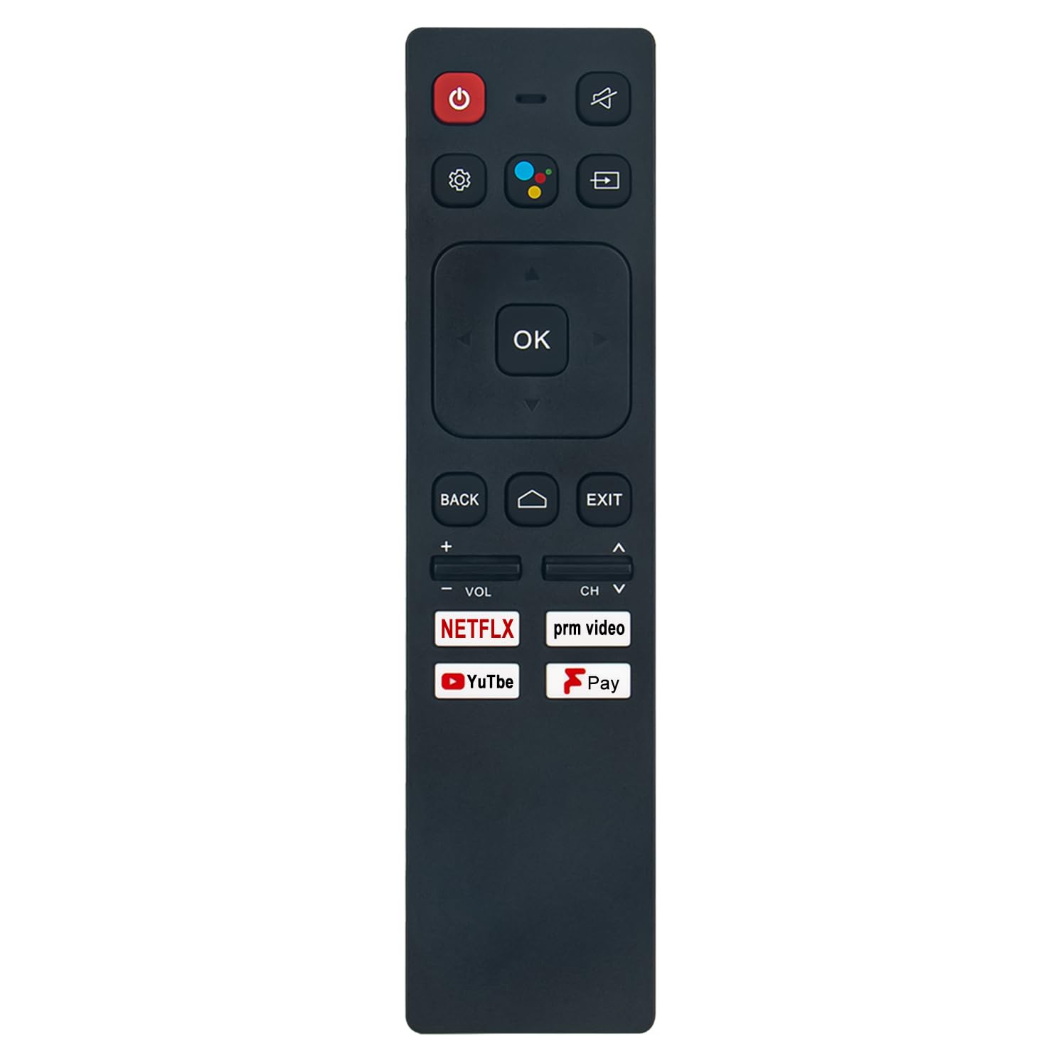 AULCMEET Replacement Voice Remote Control SHWRMC0138N Fit for Sharpp 4K ULTRA HD ANDROID TV 75EQ4KA 65EQ4KA 55EQ4KA 50EQ4KA 75EQ3KA 65EQ3KA 55EQ3KA 50EQ3KA