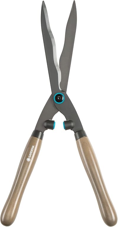 Gardena NatureCut Hedge Clipper 23 cm with Wood Handles Non Stick Blade