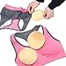 Bra Inserts Sports Bra Pads Inserts Women's Round Yoga Bra Pads Bra Cups 3 Pairs in Set Beige B/C Cup By Nimiah