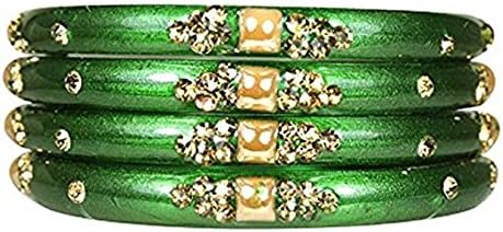 Aarna Lac Bangles multicolor casual and office wear pure handmade designer set of 4