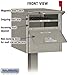 Designer Roadside Mailbox, Nickel