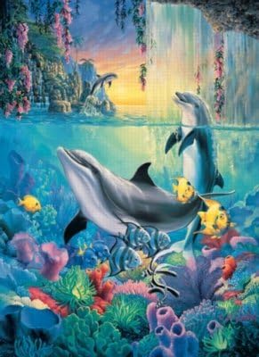 Sherry Vintson 1000 Piece Dolphin Falls Jigsaw Puzzle by FX Schmid