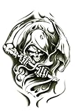 Grim Reaper Wraith Temporary Body Art Tattoos 2.5