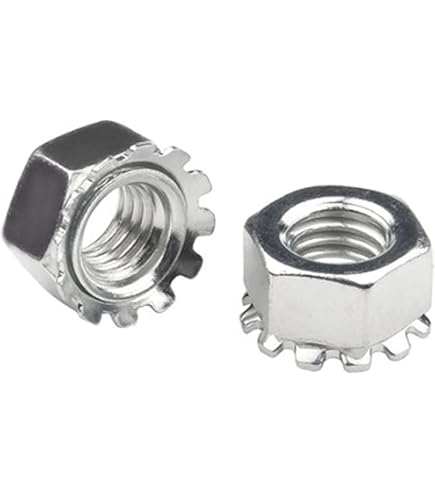 Dadi Bloccaggio #10-32 UNF 100 Dadi Di Bloccaggio Keps K In Acciaio Inox UNF #10-32 - Per Fissaggi Sicuri, Meccanica, Fai Da Te Albany County Fasteners 13799-2 - Foto 4