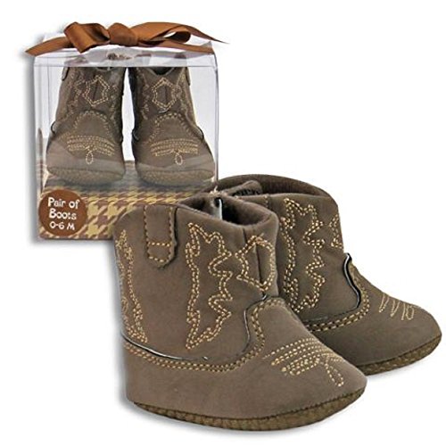 Unisex Boy or Girl Baby Cowboy Boots Brown