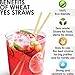 100% Biodegradable & Compostable Eco Friendly Long Wheat Straws - Pack of 250 - Natural and Disposable Drinking Straws - Better Alternative to Plastic, Paper, Stainless-Steel, Silicone & Glass Straws