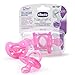 Chicco PhysioForma 100% Soft Silicone One Piece Pacifier for Babies Aged 16-24 Months | BPA & Latex Free | Reusable Sterilizing Case | Pink, 2pk