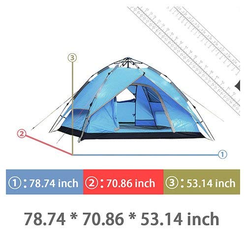 Likorlove Tenda Pop Up Da Campeggio per 2-3 Posti Protezione UV Apertura Istantanea Leggero da Portare