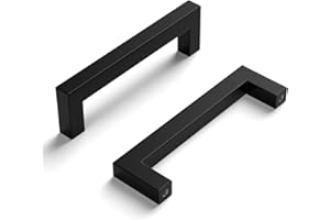 homdiy 6Pack Black Cabinet Handles 3 Inch Kitchen Drawer Pulls Solid Aluminum Cupboard Handles Cabinet Door Handles Matte Bla