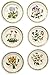 Portmeirion Botanic Garden Bread and Butter Plate, Set of 6 Assorted Motifs