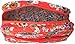 Vera Bradley Women's Cotton Large Cosmetic Makeup Organizer Bag, Coral Floral, One Size
