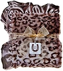 Max Daniel Baby Plush Print Baby Throw - Grey Jaguar