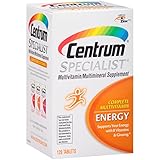 Centrum Specialist Energy (120 Count) Complete Multivitamin / Multimineral Supplement Tablet, Vitamin D3 and Vitamin C