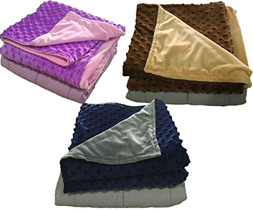 image for Loved Blanket Weighted Blanket with Dot Minky Cover for Kids 50lb indi