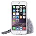 For iphone 6s plus,AutumnFall Soft Transparent TPU Protect Phone With Fur Ball for iPhone 6 plus/6S plus 5.5 Inch