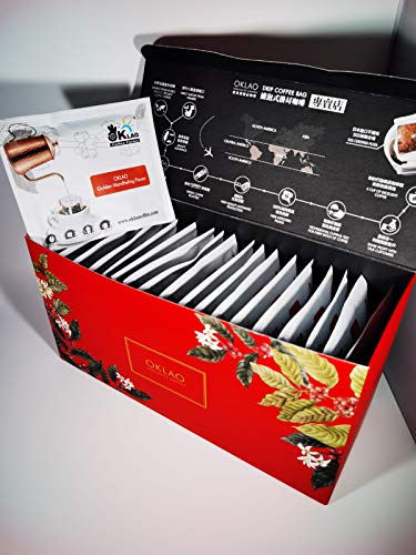 OKLAO Golden Mandheling Flavor Kaffee Drip Coffee Bag 20 Stk. in Geschenkverpackung (20)