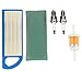Buckbock Air Filter Fuel Filter Spark Plug Tune Up Kit for John Deere 115 L108 LA105 LA110 LG253 for Briggs & Stratton 698083 394358S 394358S 494768 primary