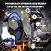 BENGOO V-4 [Updated] Gaming Headset for Xbox One, PS4, PC, Controller, Noise Cancelling Over Ear Headphones with Mic, LED Light Bass Surround Soft Memory Earmuffs for Mac Nintendo Switch (Blue)thumb 4