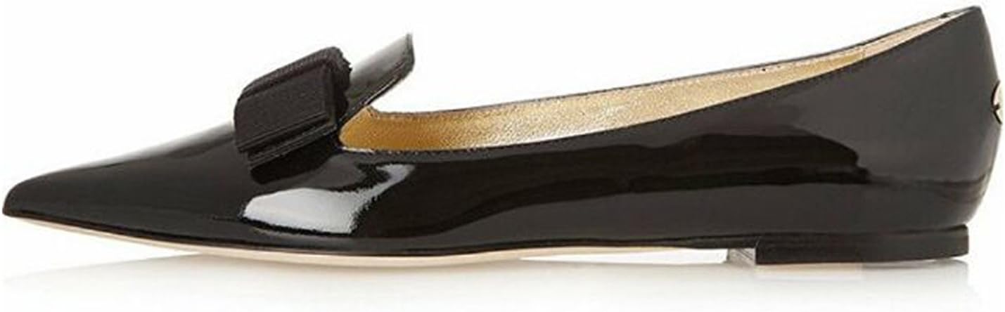 Women's Leather Classic Comfortable Toe Flats Pumps