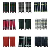 Tartanista Plain & Tartan Royal Stewart Black Watch Many More Kilt Sock Flashes
