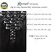 HEESAGA Clip in Real Human Hair Extensions, 14 Inch 120 Grams/4.2 Ounce 10 Pieces with 22 Clips per Set (#1B Natural Black)