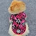 WXBUY Pet Dogs Fleece Fur Coat Clothes Puppy T-shirts Pink M