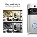 GJT Smart Video Doorbell Wireless Anti-theft Truly Wire-free Camera With Indoor Chime, 8G SD Card, Free Cloud Service, 2 Batteries, 2-Way Talk, Night Vision, PIR Detection, APP Control for IOS Android