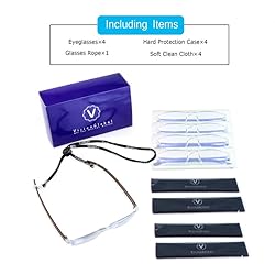 LifeArt Blue Light Blocking Reading Glasses, 2 or