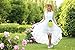 Clothink Women White Floral Print Gauze Panel Multi Layer Sleeveless Dress