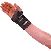 Fabrifoam 081703552 CarpalGard Wrist Support, Recommended for Carpal Tunnel Syndrome, Wrist Pain, Wrist Strain and Arthritis, Adult Large, Right, Black