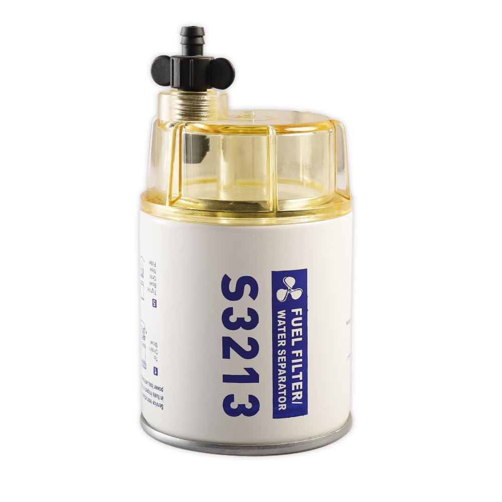 thumbnail image 2 of S3213 Boat Fuel Filter Water Separator Kit – Clear Bowl, Marine Inboard/Outboard 2 of 4